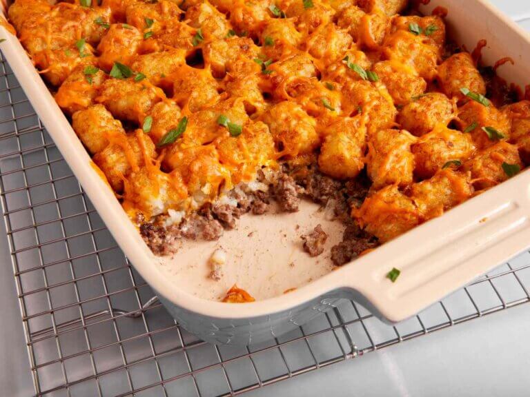 Ground Venison Tater Tot Hotdish